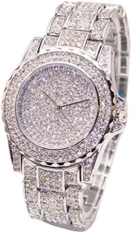 Women Luxury Full Diamond Bracelet Wristwatch Analog Quartz Vogue Watches JHKUNO