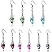 Aokdis (TM) Hot Womens Lady Crystal Marquise Cut Teardrop Wedding Earrings Gift
