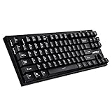 Mpow Mechanical Gaming Keyboard, Water-Resistant 87 Keys Anti-Ghosting Keys,PC Gaming Keyboard with Blue Switches