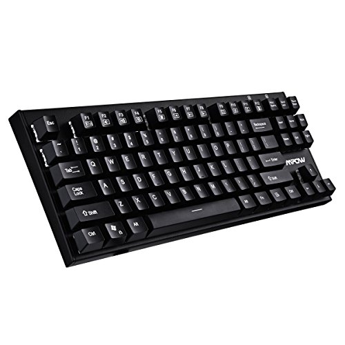 Mpow Mechanical Gaming Keyboard, Water-Resistant 87 Keys Anti-Ghosting Keys with Blue Switches Mpow Mechanical Gaming Keyboard, Water-Resistant 87 Keys Anti-Ghosting Keys with Blue Switches