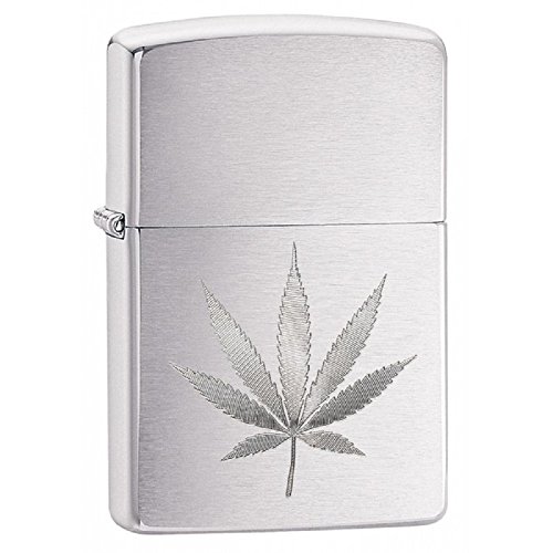 Personalized Message Engraved Customized Gift For Him For Her Edgy Zippo Lighter Indoor Outdoor Windproof Lighter (Leaf)