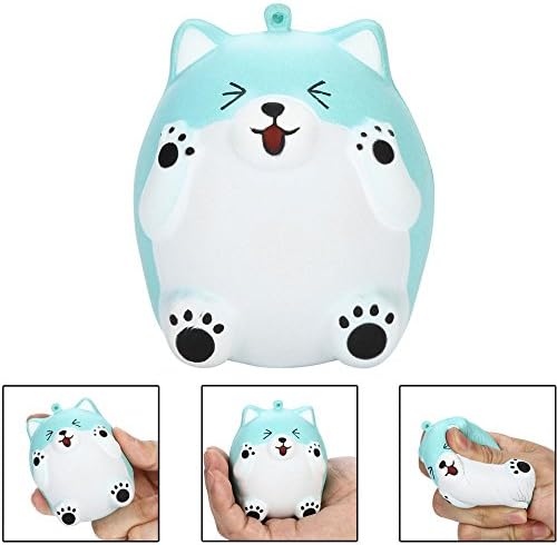 Mochi Squishy Toys Youngh Squeeze Cute Bear Slow Rising Cream Scented Decompression Toys Slow Rising Stress Reliever Toy (❤️, Blue)