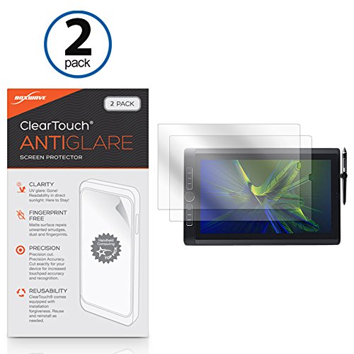 Wacom MobileStudio Pro (16) Screen Protector, BoxWave [ClearTouch Anti-Glare (2-Pack)] Anti-Fingerprint Matte Film Skin for Wacom MobileStudio Pro (16)
