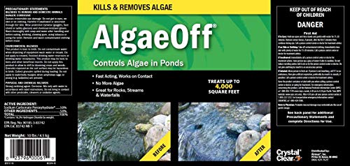 CrystalClear AlgaeOff - String Algae Remover - 10 pounds Treats Up to 4,000 Square Feet