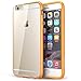 i-Blason Halo Series Case Designed for iPhone 6s Plus, [Scratch Resistant] Clear Fit iPhone 6 Plus Case 5.5 Inch Hybrid Bumper Cover (Clear/Orange)