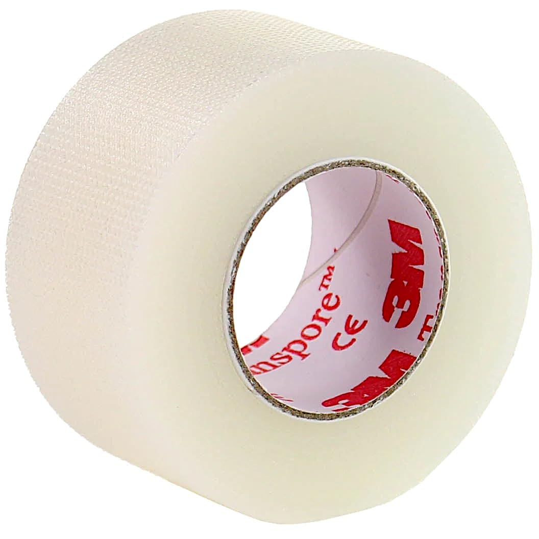 3M Transpore Surgical Tape by The Roll, 1" (1 Roll)