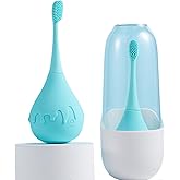 LIZICH Electric Vibrating Eyelid Brush with Soft Silicone for Sensitive Eyelids,Gently Cleans Eyelid Margins,Removes Dirt,Oil.Blepharitis and Dry Eyes Relief,Lid Scrubbing Device Machine (Blue)