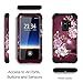 Hocase Galaxy S9 Case, Heavy Duty Shockproof Protection Soft Silicone Rubber+Hard Plastic Hybrid Dual Layer Protective Case for Samsung Galaxy S9 (SM-G960U) 2018 - Burgundy Flowers