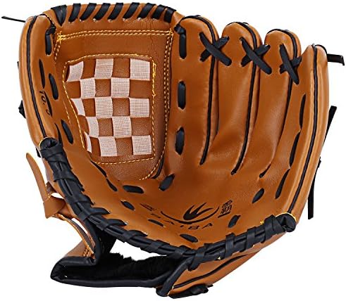 Alinshi Baseball Glove , 10.5" - 12.5" Left Hand Glove (Brown, S, 10.5inch)