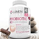 Probiotic 40 Billion - Powerful Probiotics for Women - Digestive Enzymes to Boost Immune System & Improve Stomach Health - Promotes Weight Loss - Includes Lactobacillus Acidophilus - 90 Capsules