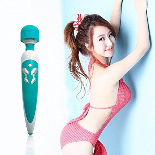 Sendida Adult Toy Sex Vibrator - 10 Frequency Powerful Sexy USB Rechargeable Wand Massager Vibrator Toy for Women - Blue