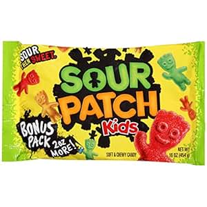 Amazon.com : Sour Patch Kids Sweet and Sour Gummy Candy ...