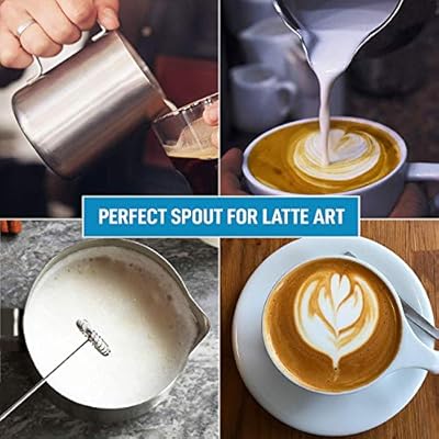 جهاز صنع رغوة الحليب الكهربائي من جويفيك ماكينة تحضير القهوة الرغوية عالية الطاقة وشحن الحليب بمدخل يو إس بي قابل لإعادة الشحن للقهوة واللاتيه والكابتشينو والشوكولاته الساخنة والماتشا والفضي Amazon Ae