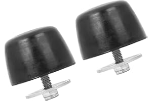 Partuto 2 Pcs Black Rubber Bumper Cushion Hood Bump Stop for Jeep Wrangler JK 2018 KJ71051BK Replacement