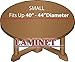 LAMINET Elastic Fitted Table Cover - Medallion - Small Round - Fits Tables up to 44 Diameter
