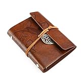 Journal Diary - OULII Leather Journal Vintage Blank Notebook Journal Diary Gift