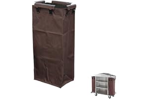 HOWOSO Replacement Janitorial Cart Bag, High Capacity Waterproof Thickened Housekeeping Commercial Janitorial Cleaning Cart Bag with 8 Strong Buckle - 15 x 11 x 33 inches (26 Gallon)