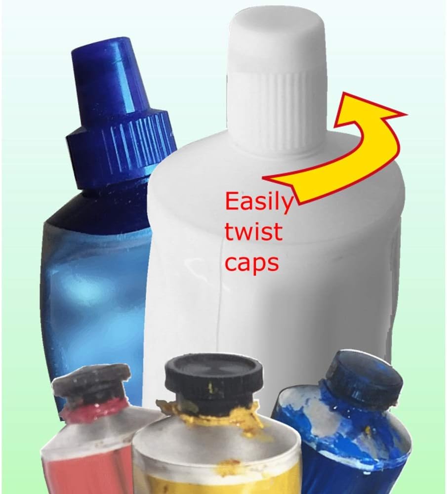 Small Cap Opener for Paint Tubes, Toothpaste Tubes, and Other Twist-Off Tops | Grip Aid for Arthritis | Pochade Box Accessory: Health & Personal Care