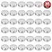 Aluminum Tins, Cadamada 35 Pack 1 Oz Tins Aluminum Cans Screw Top Round Steel tins Cans with Screw Lid Screw Lid Containers