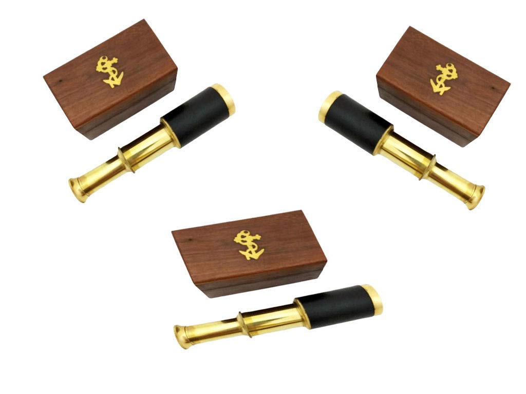 Antique Desktop Telescope for Home Decor & Table Accessory Nautical Spyglass Telescope for Navy and Outdoor Adventures