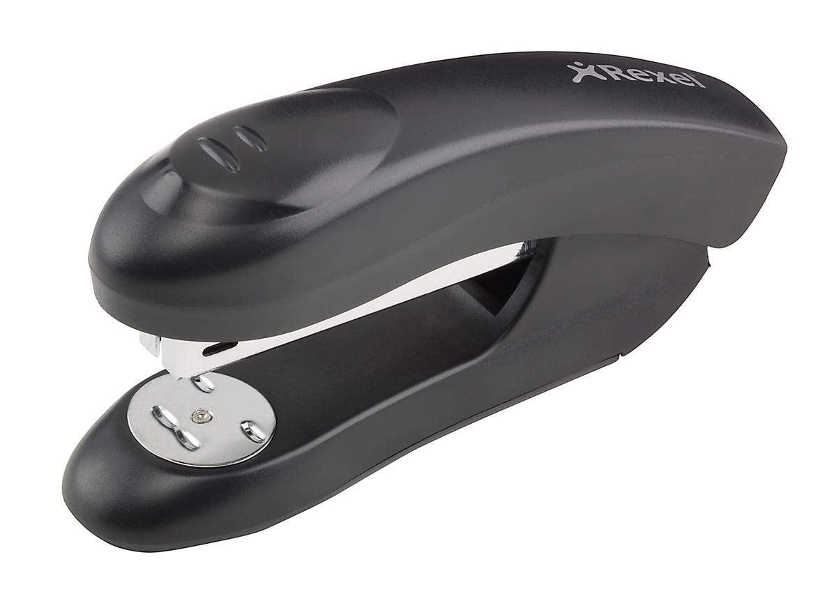 Rexel Gemini Half Strip Stapler, 15 Sheet Capacity, Uses 24/6 and 26/6 Staples, Plastic Body, Black, 2104107