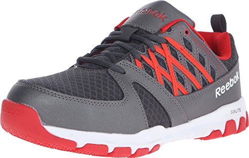 Reebok work men s sublite rb4005 work shoe, grey/red, 1…