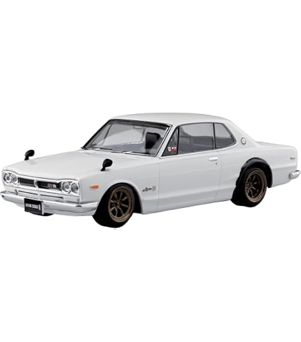 Amazon.com: Aoshima KPGC10 Skyline HT 2000GT-2 1970 (Silver) 1:24