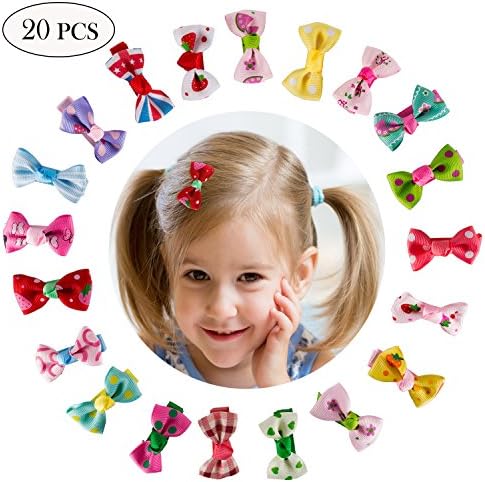 Baby Girls Hair Bow Clips,hair clips for baby girls toddler,20 PCS