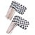 Checkered Racing Flag Cupcake Cake Toppers Picks Party Decorations Supplies, 100 Counts by Bilipala