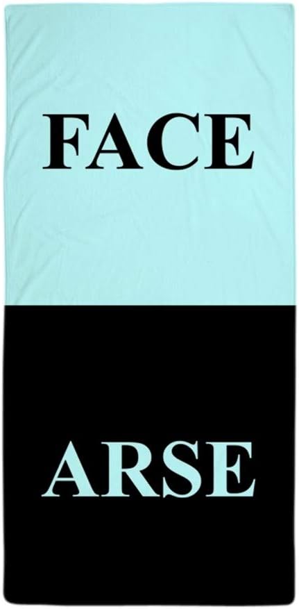 CafePress ARSE FACE 30"x60" Absorbent Cotton Back, Soft Beach, Pool Towel