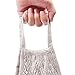 STONCEL Pack of 2 Cotton Net Shopping Tote Ecology Market String Bag Organizer (White)