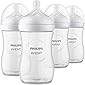 Philips AVENT Natural Baby Bottle with Natural Response Nipple, Clear, 9oz, 4pk, SCY903/04