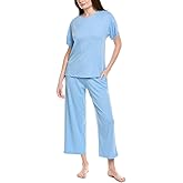 N Natori womens Soothe Short Slv Pj Set Length 25" Inseam 26"