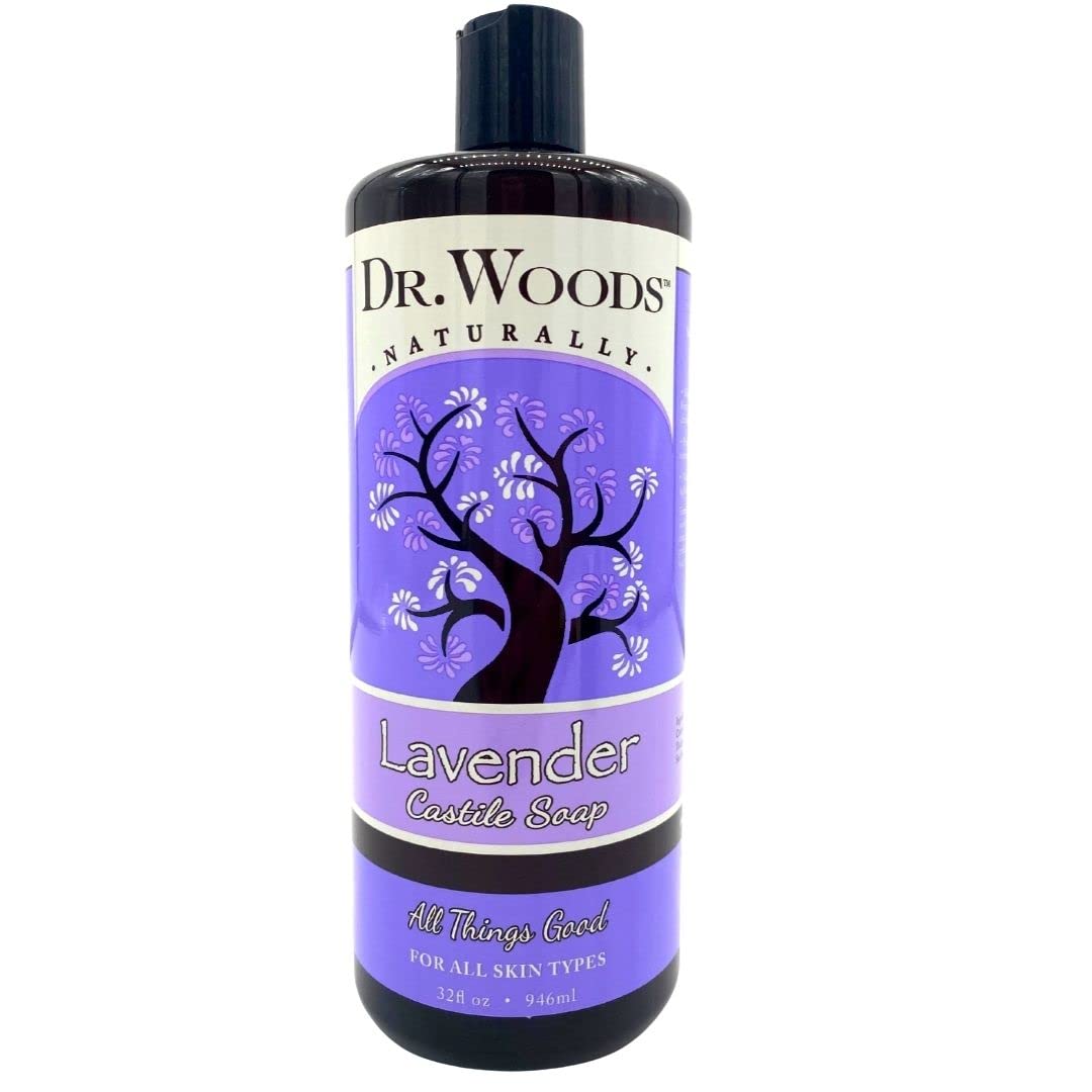 Dr. Woods Pure Lavender Liquid Castile Soap, 32 Ounce