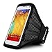 Motorola Moto Z Play / Z Play Droid / Z Force / E3 / Z / Z Droid / Z Force / G4 / G4 Play, Plus / Moto X Style Sweat Proof Mesh Machine Washable [BLK] Armband (12-19in Axilla girth)