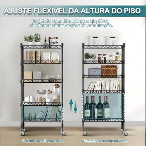 Estante de Aço, Estante Aço 5 Prateleiras 185 * 91 * 35 CM, Estanté para Livros, Estánté, Estánte Prateleira, Estantê Industrial, Estántê Cozinha