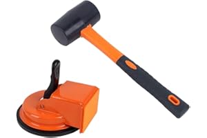 Heavy Duty Floor Gap Fixer Tool Strong Suction Cup for Laminate Vinyl Hardwood Anti-Scratch Flooring Gap Repair Kit (Hammer I