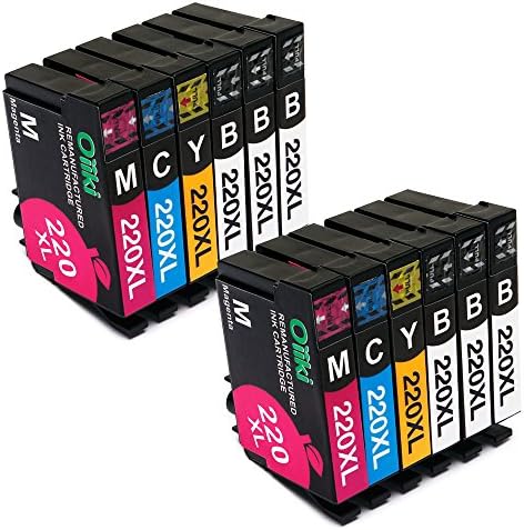 Oriki 220 220XL replacement ink cartridges (6 Black, 2 Cyan, 2 Magenta, 2 Yellow)