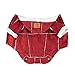 Kailian Dog winter Jacket Puppy Hooded Coat, Dog Apparel,Dog Snowsuit, Faux Shearling Fabric Coat Cotton Clothes Red-L
