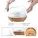 Aroma Essential Oil Diffuser - Ominihome 300ml Ultrasonic Cool Mist Humidifier - for Home Office Yoga - Wood Grain, Birthday Gift