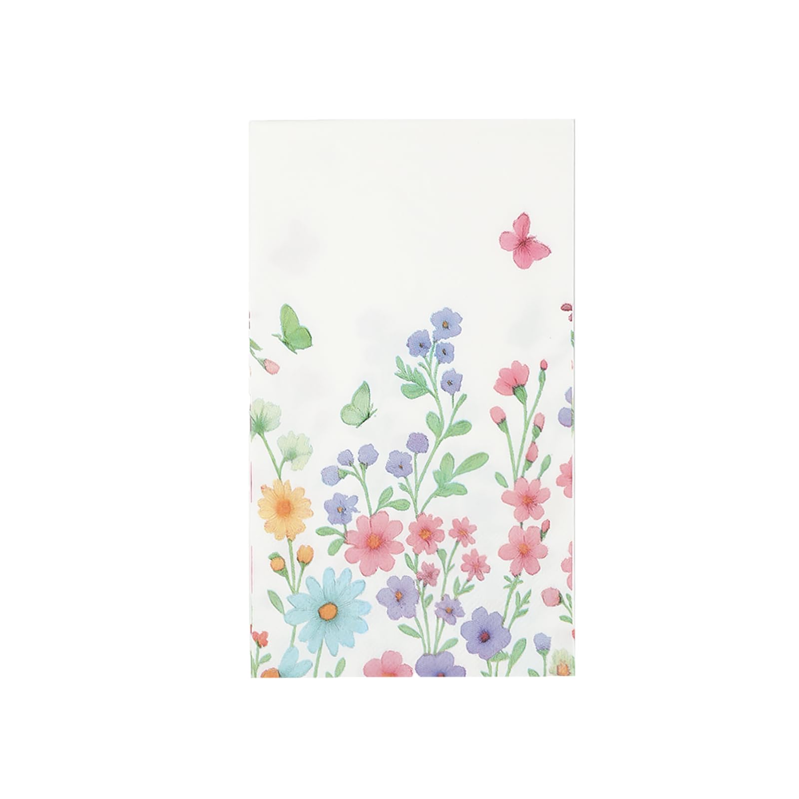 Photo 1 of 100 Floral Paper Napkins Decorative – 3-Ply Watercolor Wildflower, Paper Hand Towels for Bathroom, Bathroom Napkins Guest Disposable, Wedding, Bridal Shower, Birthday