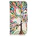 LG G5 Case,LG G5 Flip Case,HKW (TM) Colorful Tree LG G5 PU Leather Magnetic flip Folio Cover Wallet Case with Kickstand for LG G5 Phone case (MA1113)