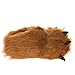 Silver Lilly Bear Paw Animal Slippers (Brown, M)