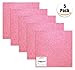 Pink Glitter Vinyl Adhesive 12x12, 5-Pack Transparent Glitter Vinyl Sheets for Crafts, Scrapbooking, Stickers, Decals for Bottles and Tumblers by Turner Moore Edition