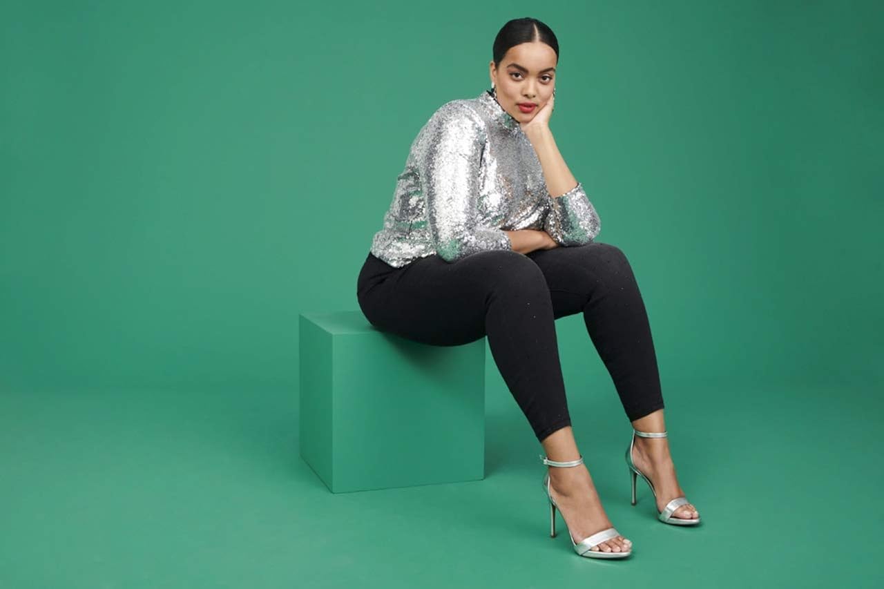 terra & sky women's plus size full length super soft jegging