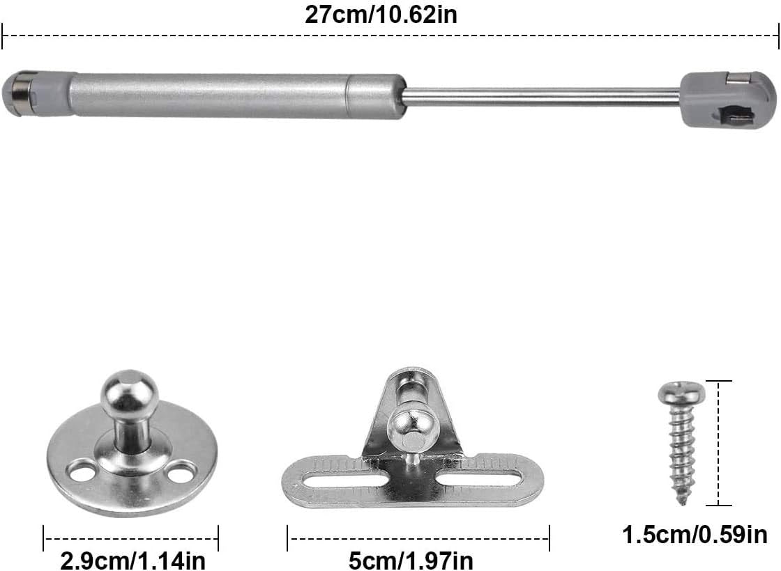BETOY 2 Pcs Gas Strut Lift Support Hydraulic Gas Cabinet Door Lift Gas Spring, Gas Spring, 180N / 40lb / 18KG, Gas Strut - Image 3