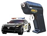 Max Traxxx R/C Tracer Racers High Speed Remote Control 1:64 Scale Officially Licensed Ford Mustang Police Car - Channel A