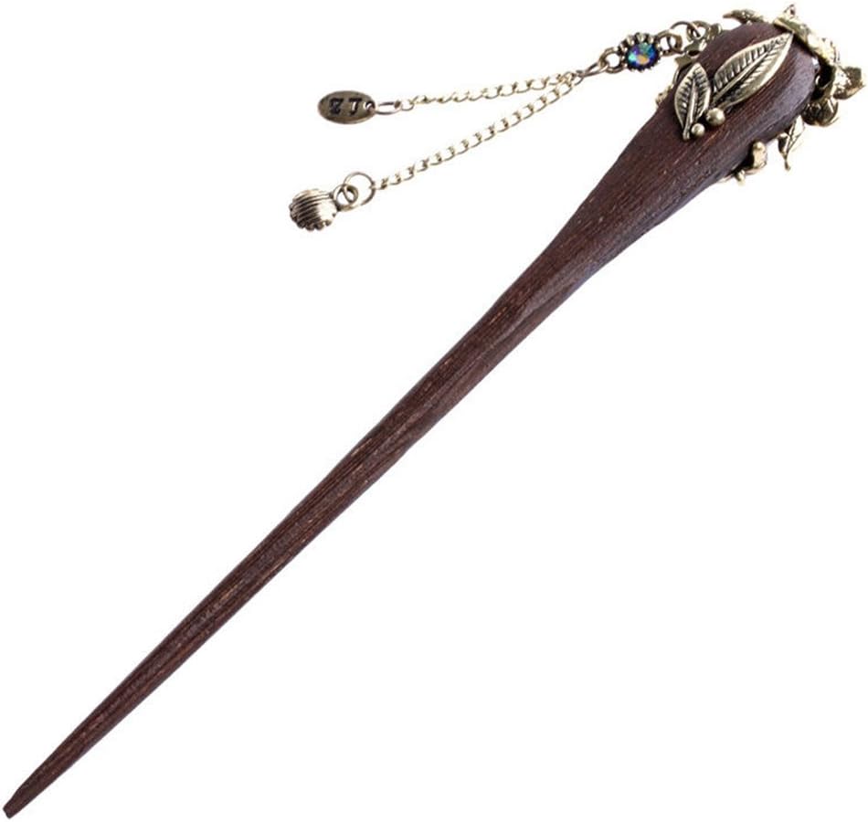 Frcolor Wooden Hair Pin Chinese Hair Sticks with Tassel Retro for Women Hair Styling Red - Image 4