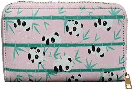 Xpressions Panda Zip Around Purse - Zoo Animal Design Wallet - Girls Ladies Pouch Case, Multi, One Size