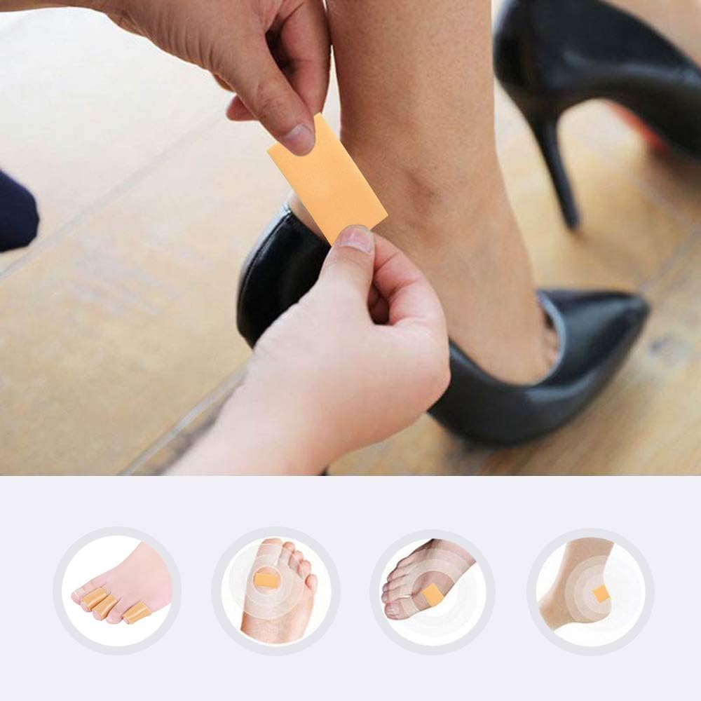 Blister Tape for Heels, IKOCO Sticker for Blister Waterproof Blister Roll, Anti-Slip Moleskin Tape Foot Care Sticker to Prevent Toe Blister and Chafing: Health & Personal Care